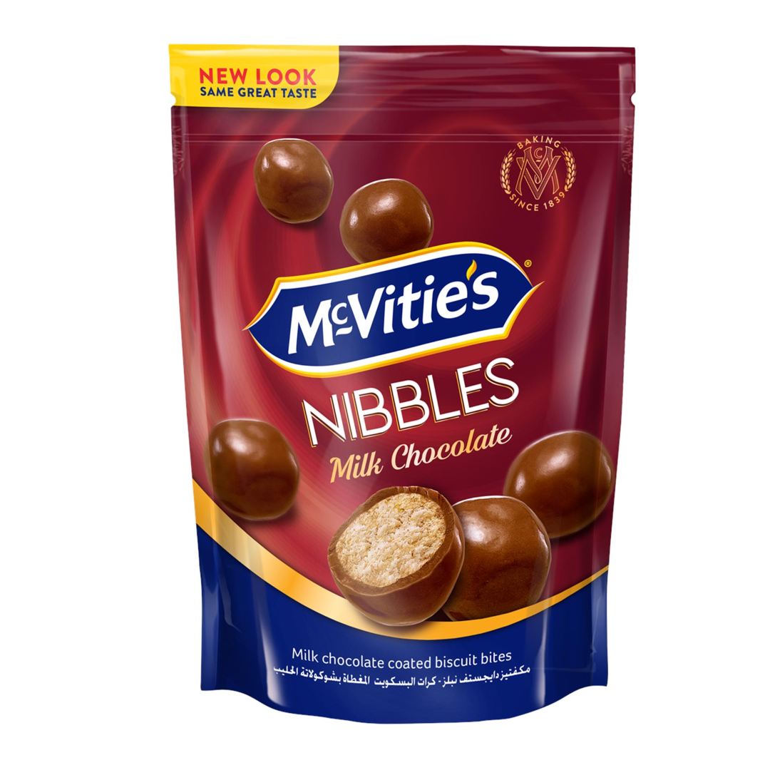 MCVITIES DIGESTIVE NIBBLES MILK CHOCOLATE 120G